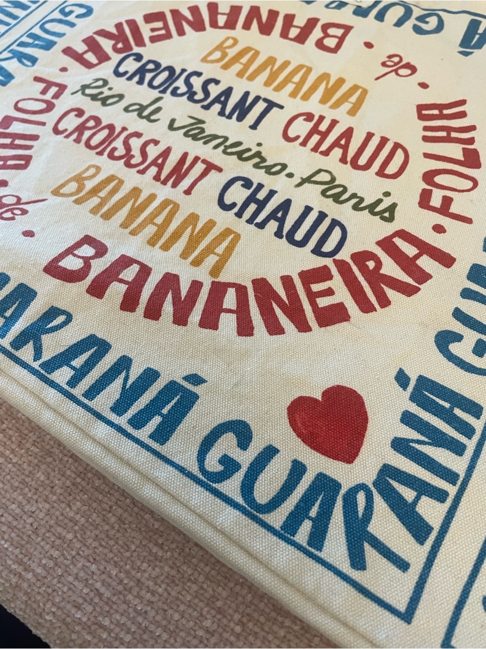 Sézane x FARM Rio Banana Guaraná Canvas Oversized Tote Bag Rare Collaboration - Picture 5 of 12